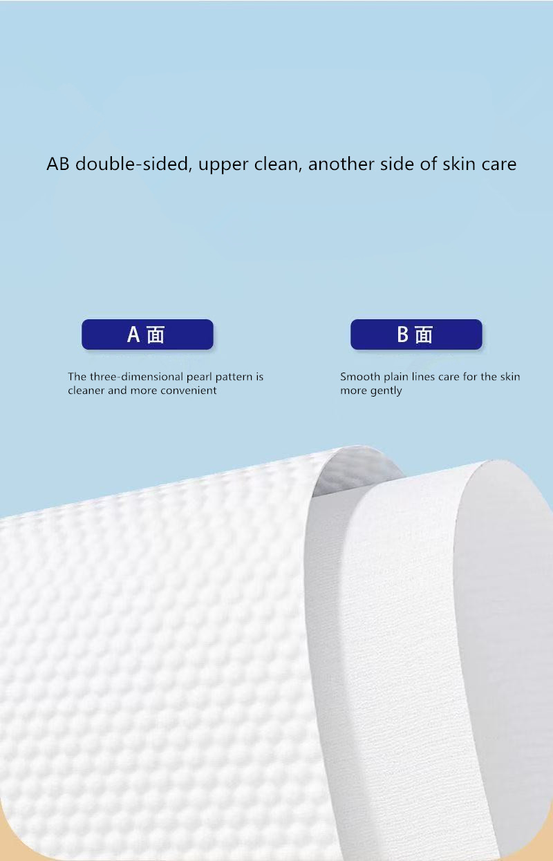 Disposable Towel Cotton Facial Cleansing Tissue with Suspended Suction Type