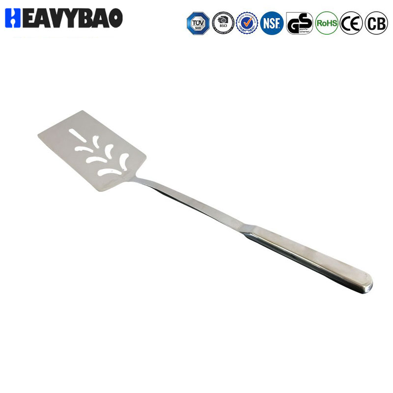 Heavybao Hot Selling Stainless Steel Cookware Sets Slotted Turner Spatulas