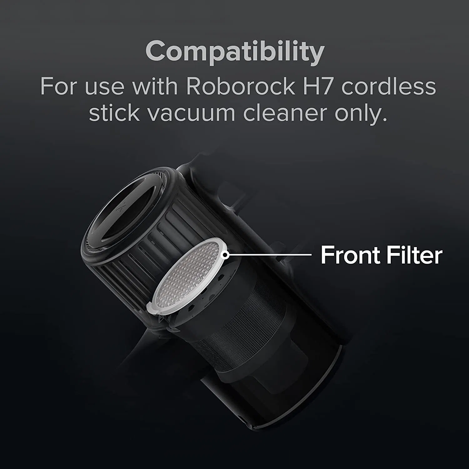 New Arrival Replacement Front Cotton Filter for Xiaomi Roborock H7 Handheld Vacuum Cleaner Parts