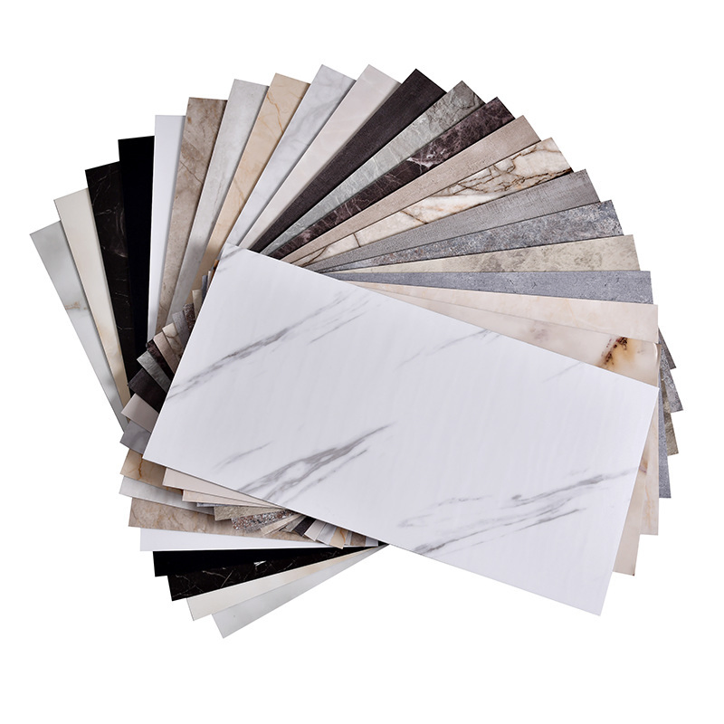 Маслостойкие 3D наклейки на стену под мрамор для кухни