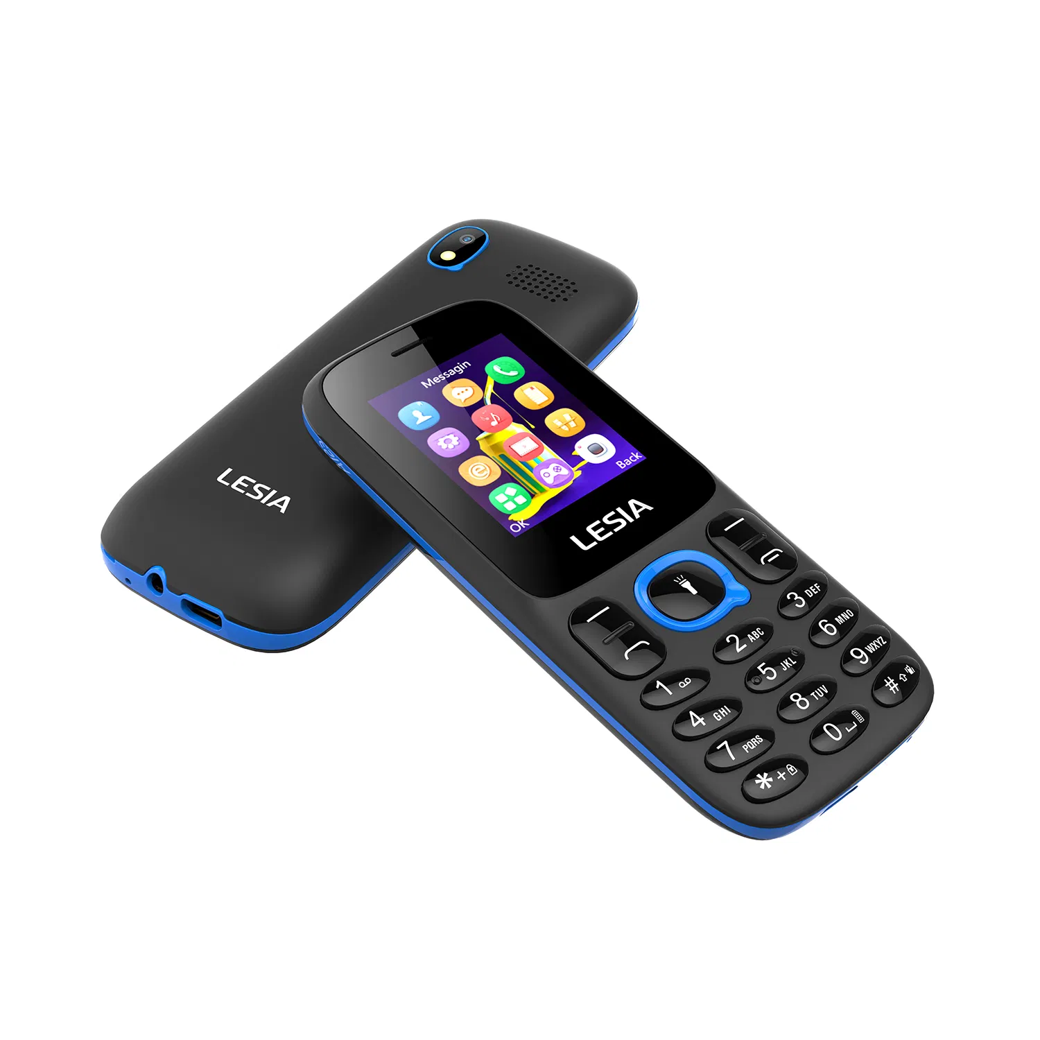 Hot Selling Africa Phone GSM 850/900/1800/1900MHz Hot Leisa 1.77inch 2g Phone 32+32GB Cell Phone with Keypad 800mAh Mobile Phone China Manufactory ODM/OEM