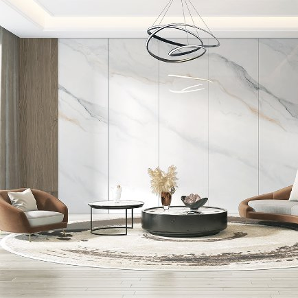 1200*2400mm Large Format Polished White Marble Grey Black Sintered Stone Tile Wall Slab