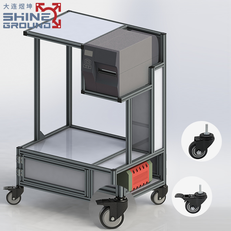 Premium Aluminum Profile 150X150 with Durable Caster Wheels