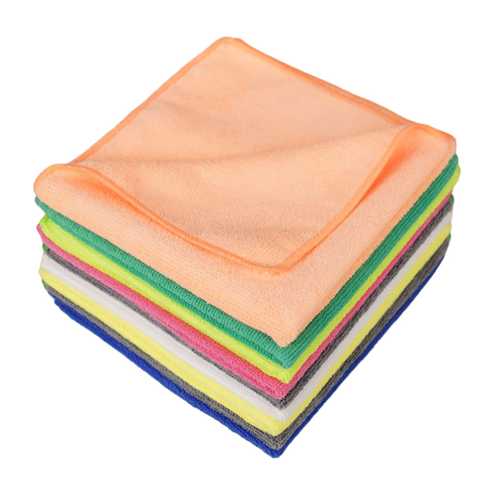 Microfiber Cleaning Cloth Green Custom Logo