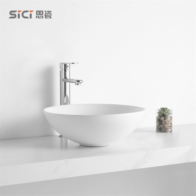 OEM ODM Cabinet Lavabo Bathroom Top Mounted Wash Basin Sink Washbasin Ceramic Art Round Colour Basin
