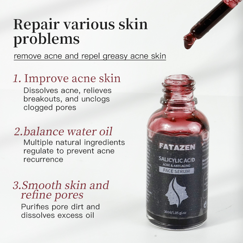 2% BHA Multivitamins Moisturizing Brightening Non-Sticky Texture Salicylic Acid Facial Serum