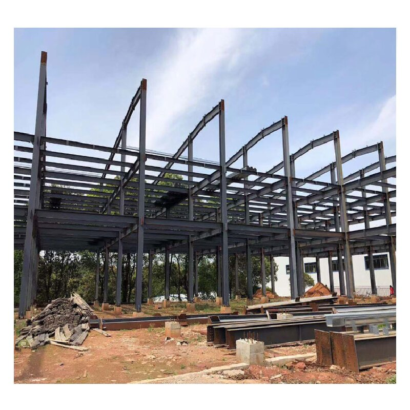 Modern Durable Steel Frame Structure Prefab Office Building with Sandwich Plate