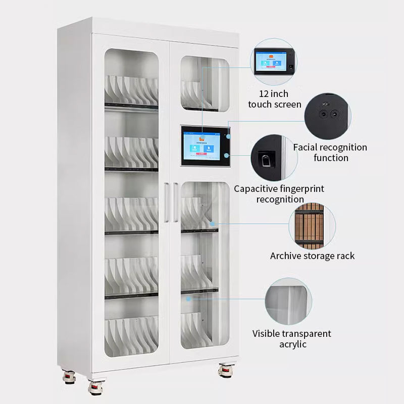 Hidden Smart Cabinet Lock RFID Electronic Keyless RFID Cabinet RFID Intelligent Office Cabinet 21.5 Inch Smart Storage Cabinet