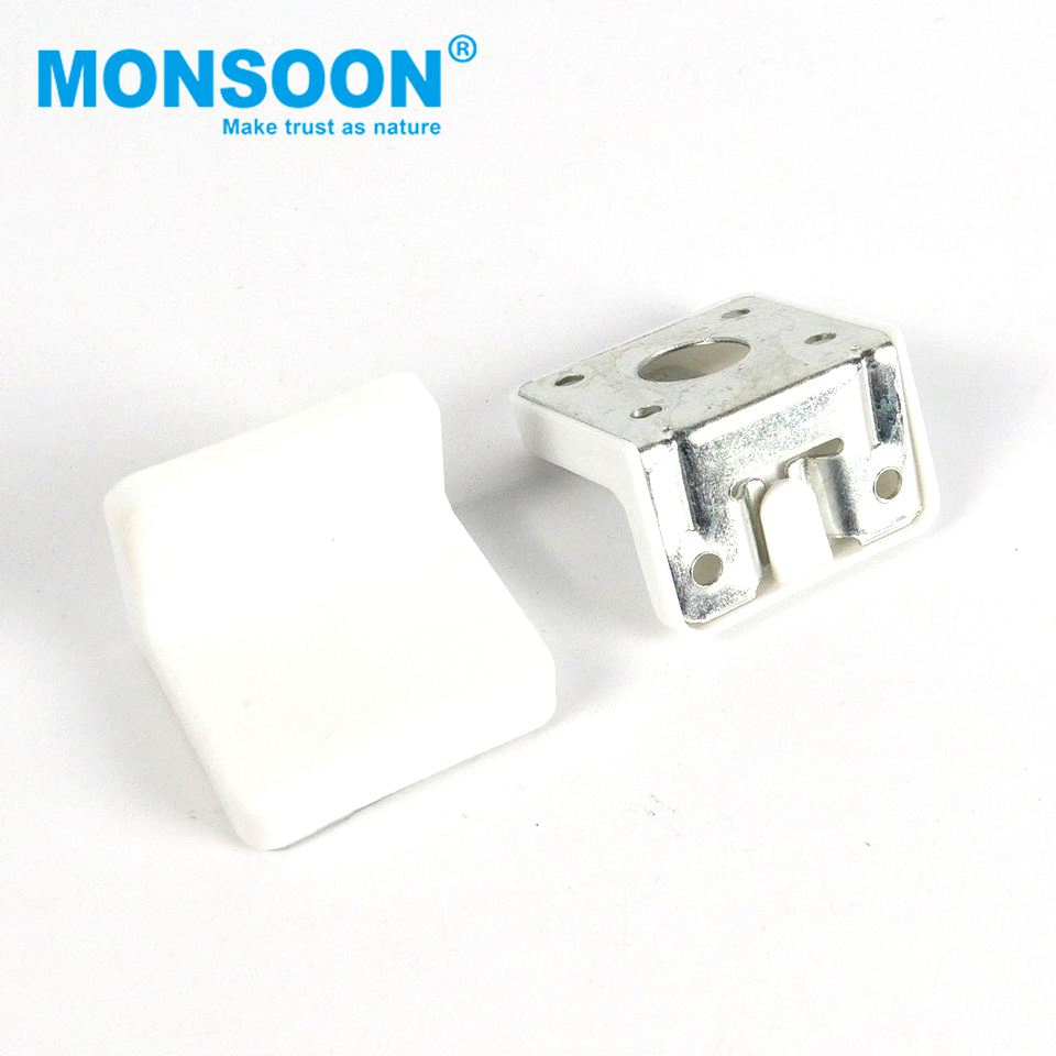 Heavy Duty White Zinc Plate Iron L Shape Angle Board Holder Reinforce Bracket Kitchen Cabinet Connectors Shelf Support