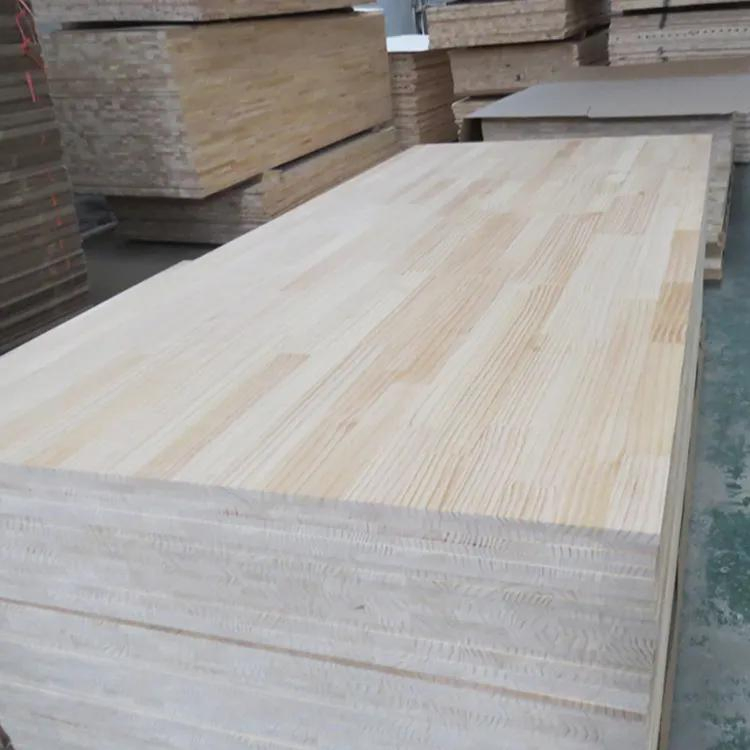 Pine Wood Board 1220X2440X12/15/18/24/30mm Finger Joint Pine Boards Engineered Wooden Plate for Kitchen Cabinet Furniture