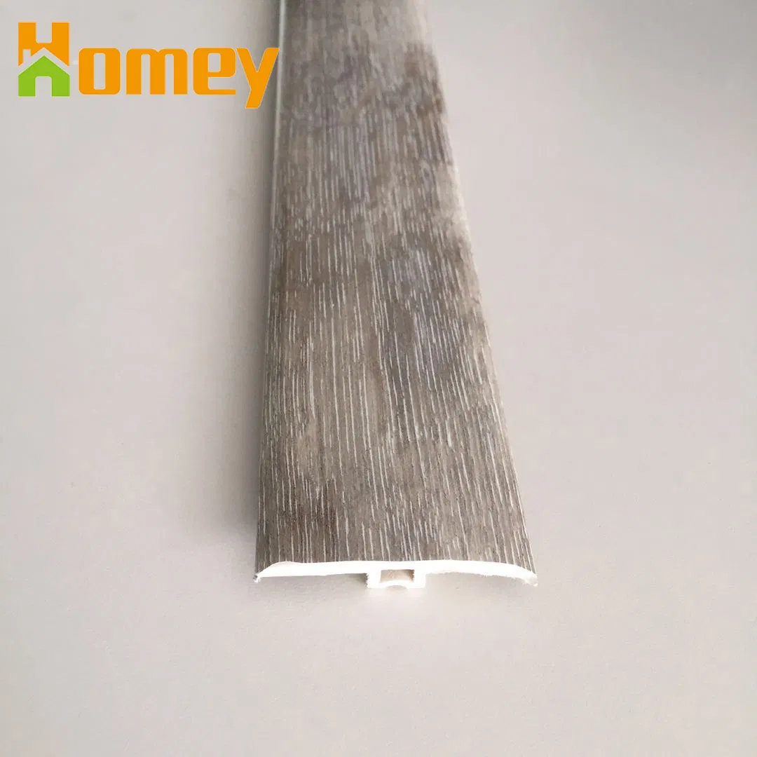 Polystyrene PVC Vinyl Floor Waterproof Skirting Board Accessories T-Moulding
