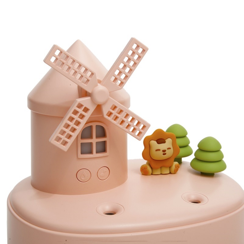 Hot Sale USB Rechargeable Cute Windmill Music Humidifier Small Air Humidifier
