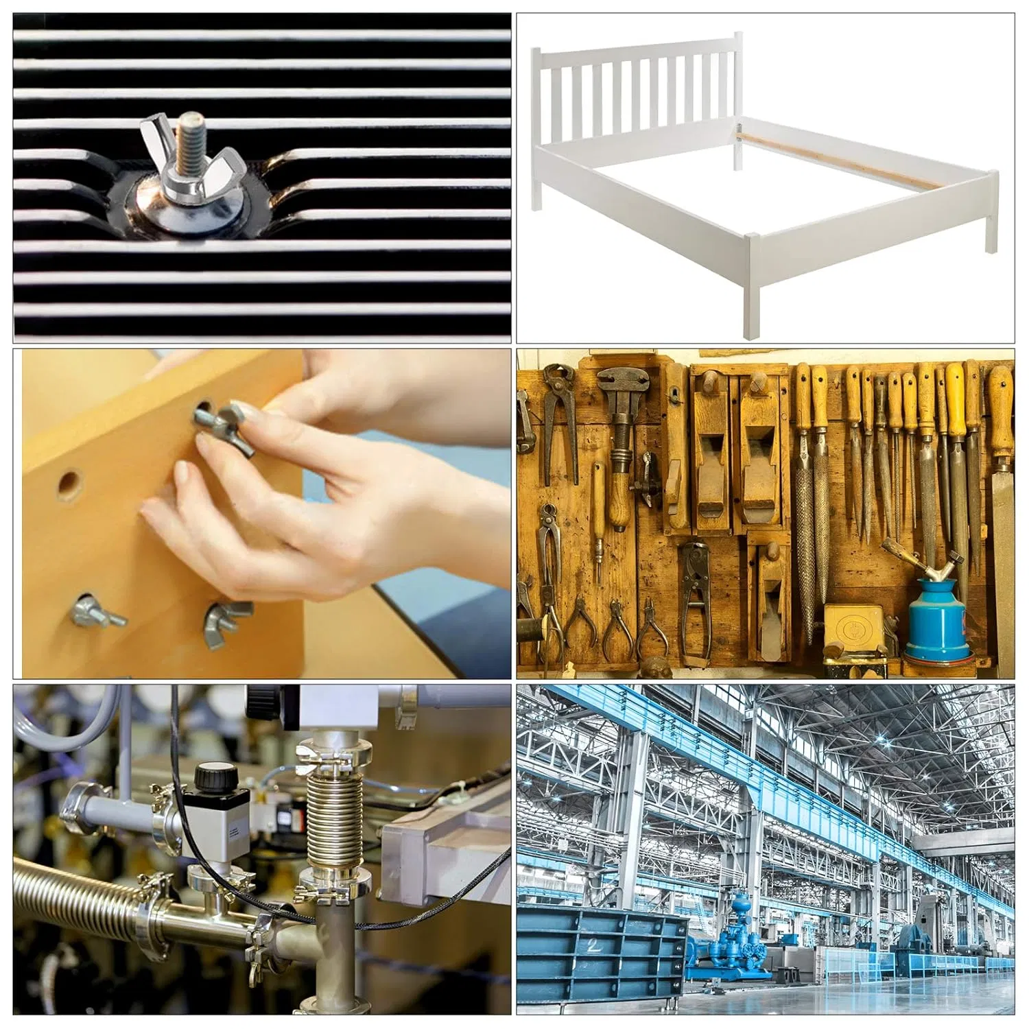 Stainless Steel Wing Nut Screws Hand Tightening Lug Nuts