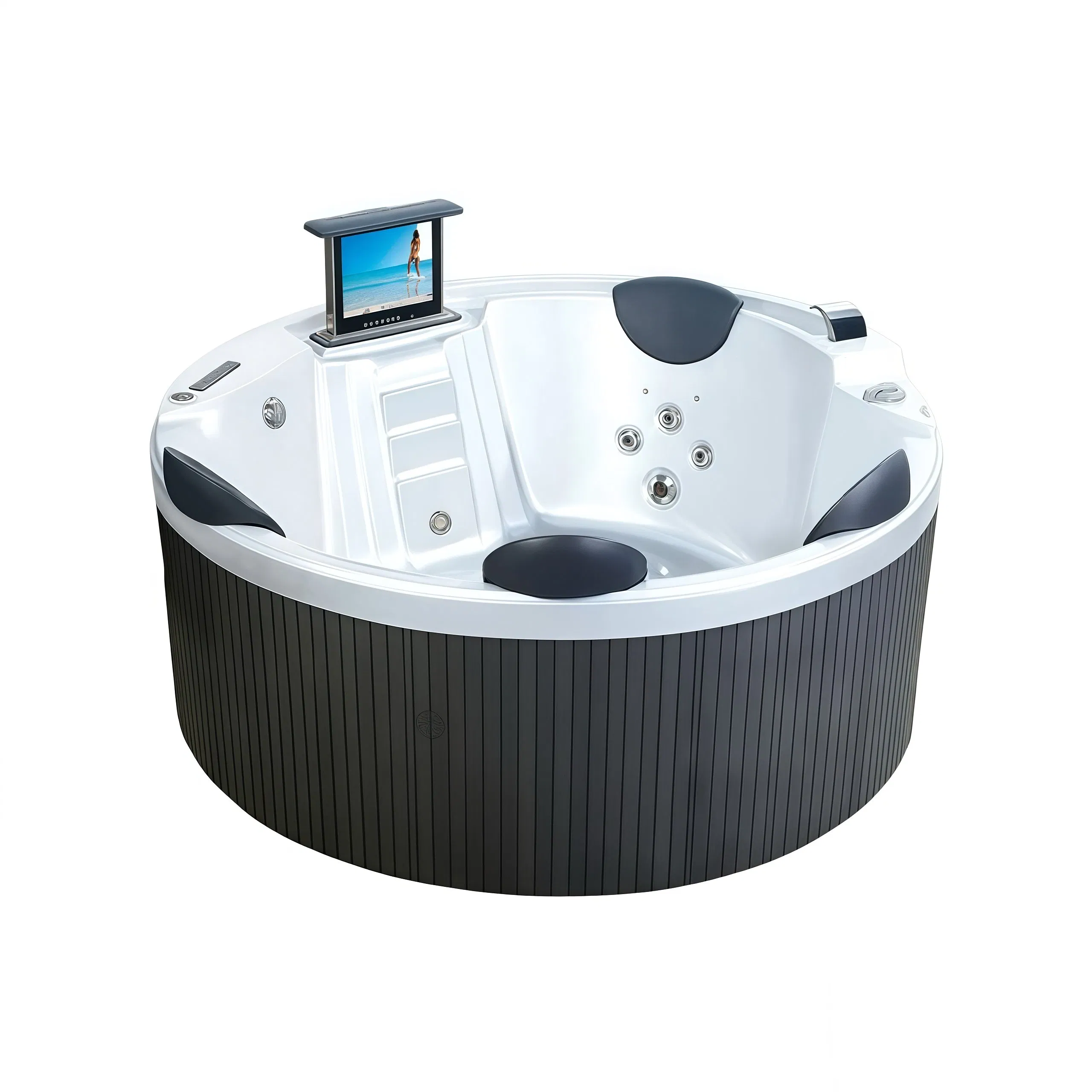 Круглая 4-местная СПА ванна с гидромассажем