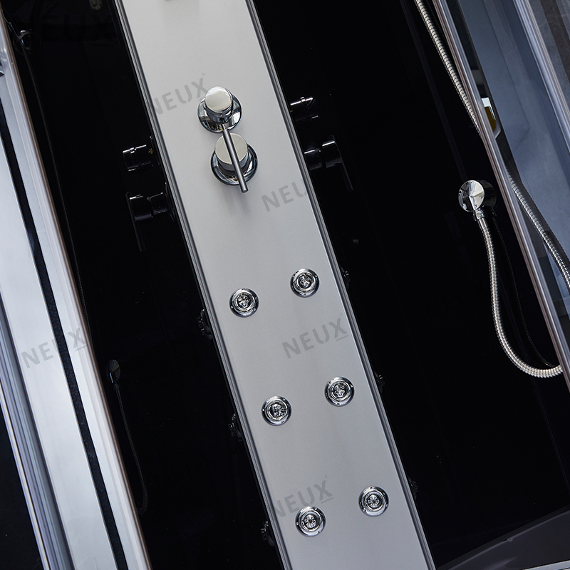 Customized Sliding Tempered Glass Corner Massage Bathroom Steam Shower Box