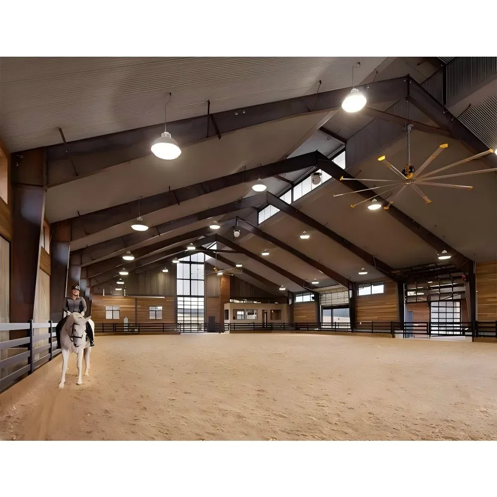 Pre-Engineered Indoor Horse Arena Stable Building Horse Barn Prefab Riding Arena