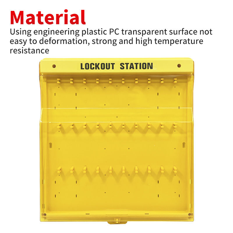 Qvand Industrial Locokout Tagout Station for Workplace Safety Equipment Lockout Box
