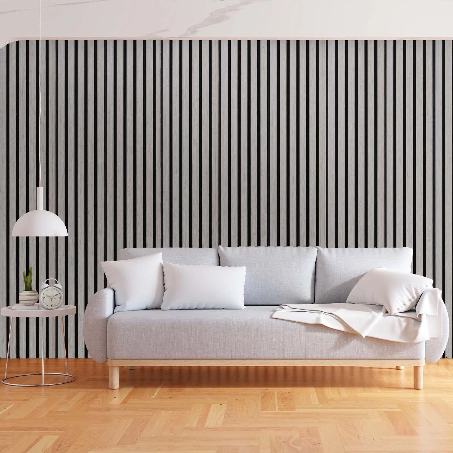 Home Decor Acoustic Wood Wall Panel Material MDF Soundproof Wood Slat Acoustic Wall Panels