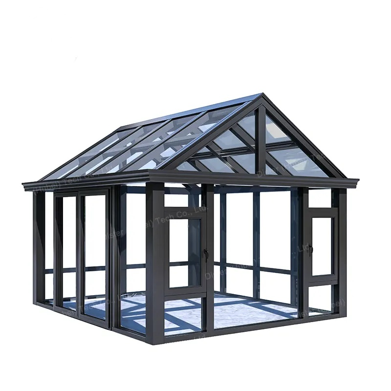 Outdoor Garden Tempered Glass Aluminum House Sunlight Room Small Sunny Glass Sunroom