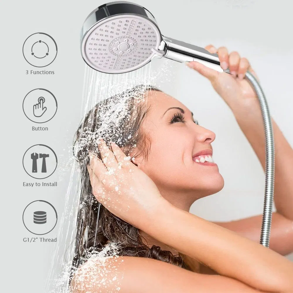 Adjustable Multi-Function Shower Handle for Personalized Water Flow Shower Head
