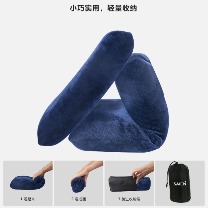 Camping-Specific Memory Foam Pillow for Naps Travel Easy to Store