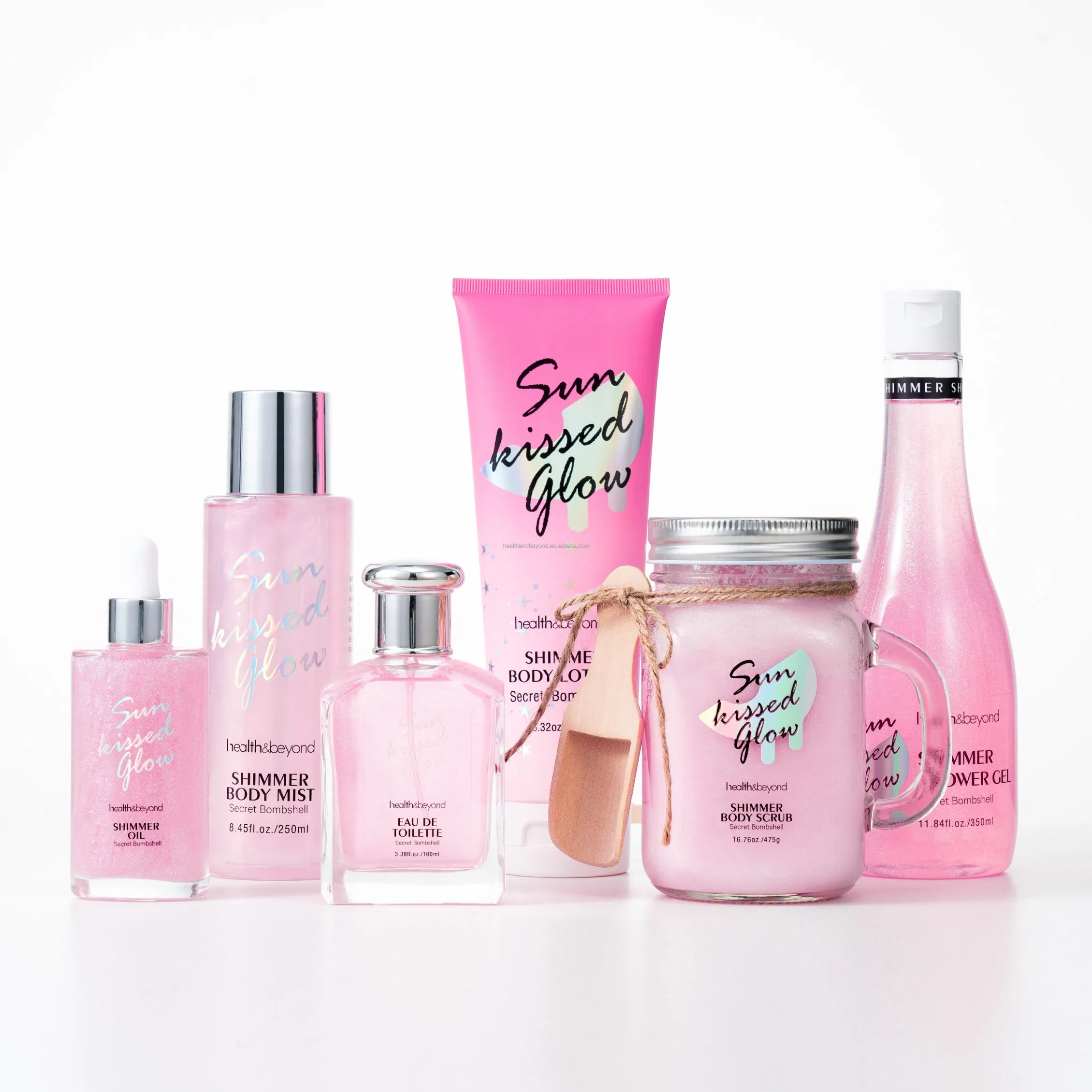 Natural Sea Salt Private Label Customization Shimmer Body Scrub