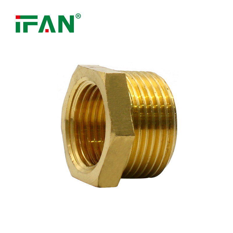 Ifan Factory OEM Brass Pipe Fitting 1/2"-2" Brass Plumbing Fittings Bush Brass Fitting