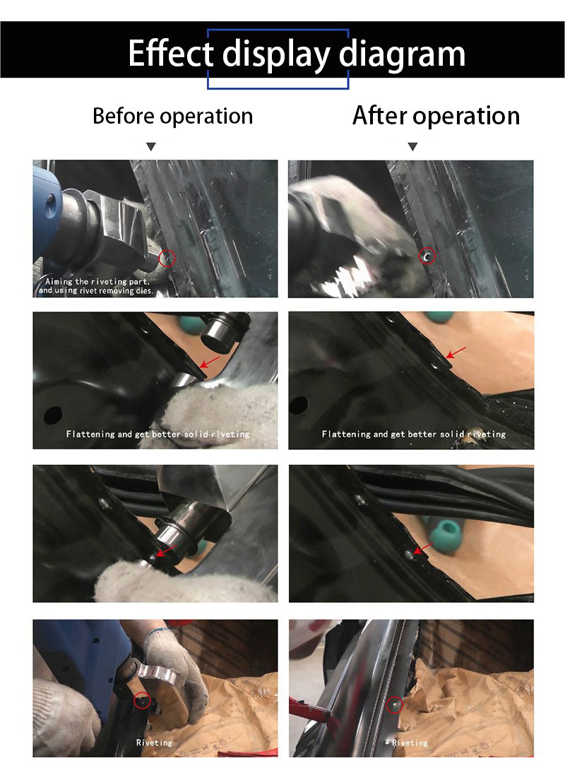 Battery Spr Handheld Automotive Aluminum Electric Gun Tools Rivet Machine Self Pierce Riveting Tool