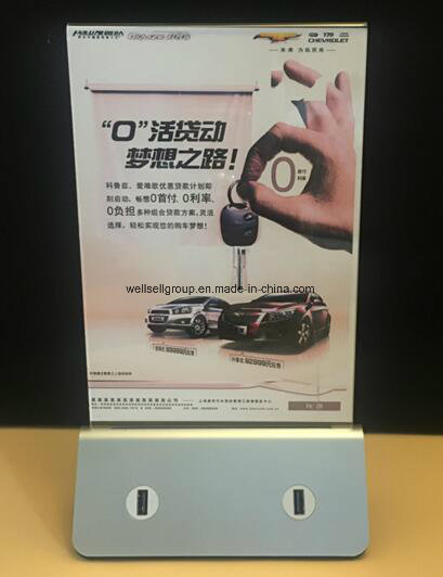 LED Illuminated Menu Holder & Power Bank