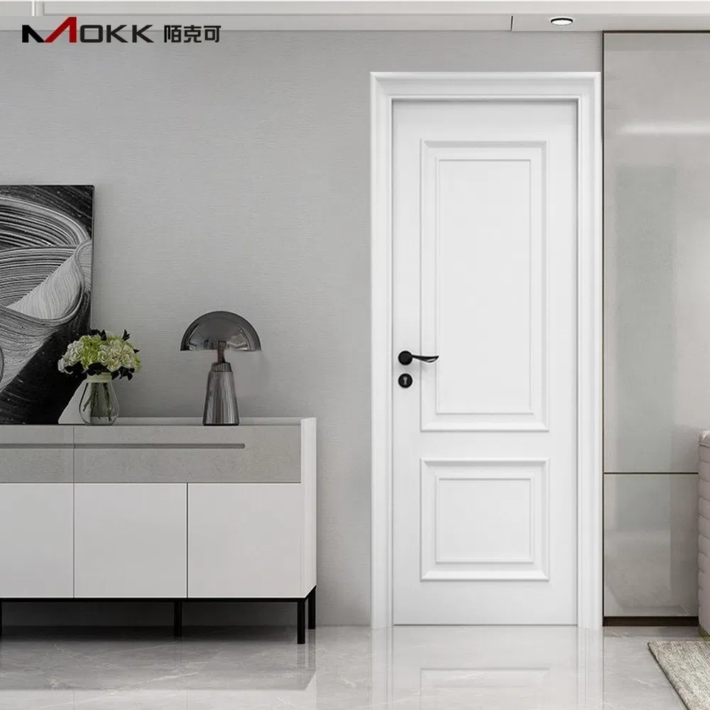 Multiple Colors OEM ODM Custom Furniture Interior Paint Solid Wooden Door Use for Hotels, Apartments, Villas Renovation Composite Paint Door PVC Door