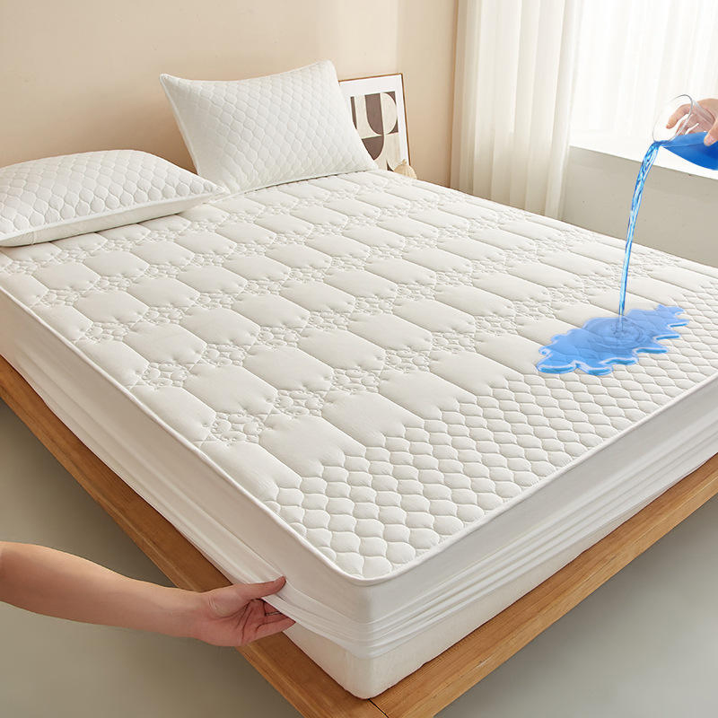 European Style Hotel Quality Comforter Waterproof Polyester Solid Bed Sheet for Home