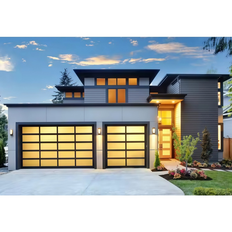 Aluminum Automatic Sectional Garage Door with Remote Control Easy Install