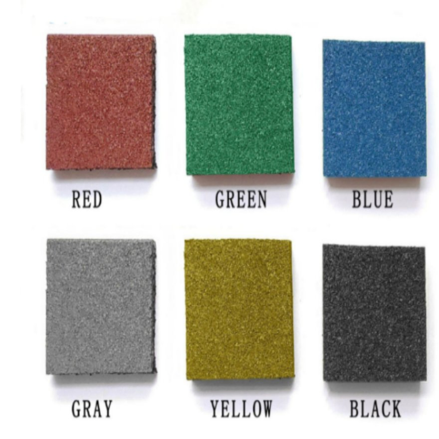 Outdoor Commercial Soundproof Shock-Absorbing Color Gym Flooring Rubber
