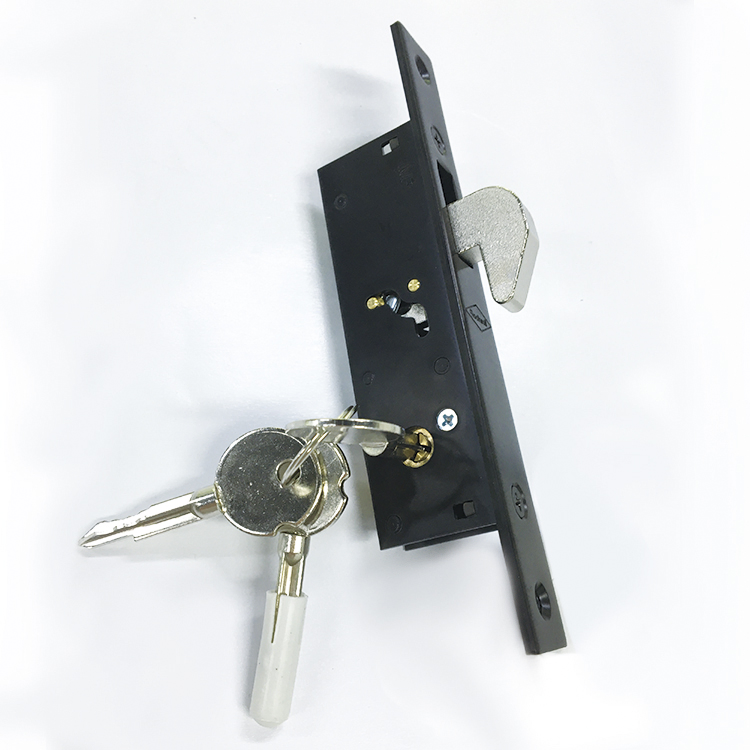 Gate Frame Glass Door Hook Lock Sliding Door Gate Cross Key Mortise Lock