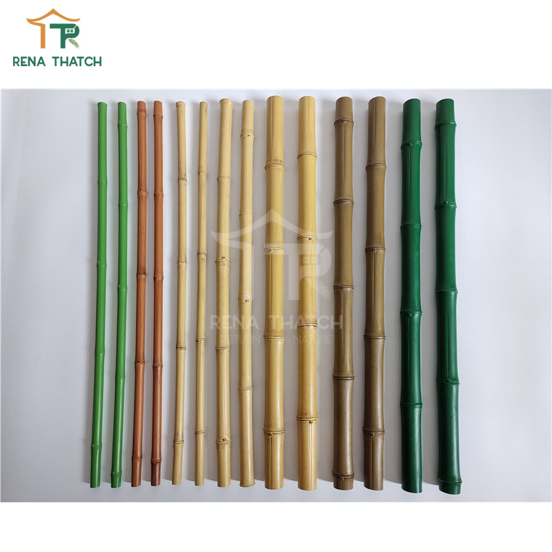 Cheap Outdoor Durable Artificial Bamboo Pole Synthetic Bamboo Stick Stake Canes Plastic Bamboo