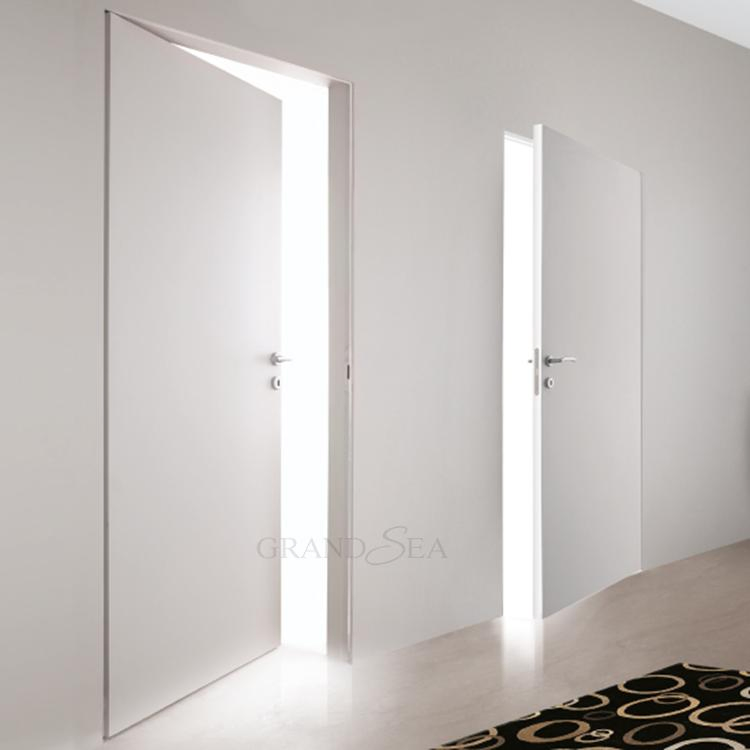 Modern Design Wholesale Conceal Secret Wood Invisible Door Interior Hidden Door Framless for Villa