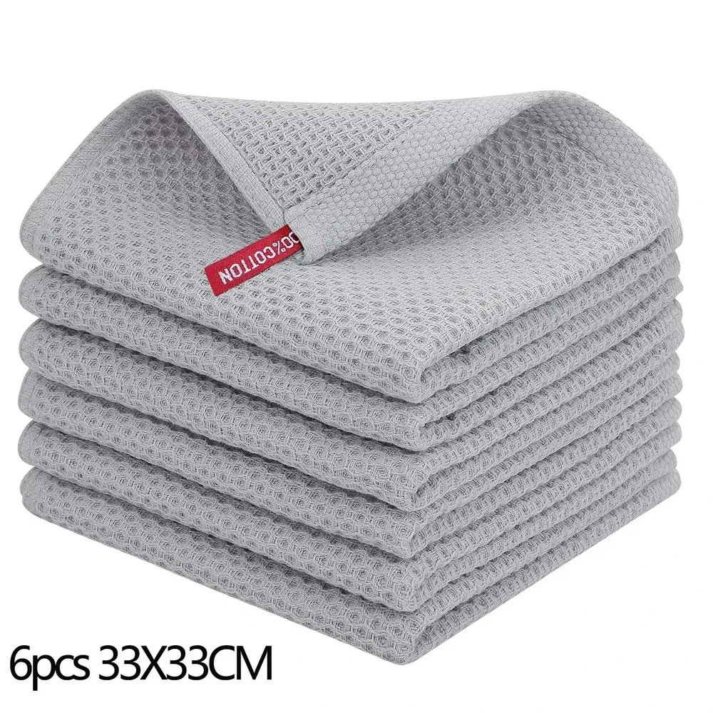 Microfiber Towel Soft Absorbent Dishcloth Kitchen Dish Rag Breathable Face Wash Towel Household Cleaning Cloth Wash Cloth Black&White