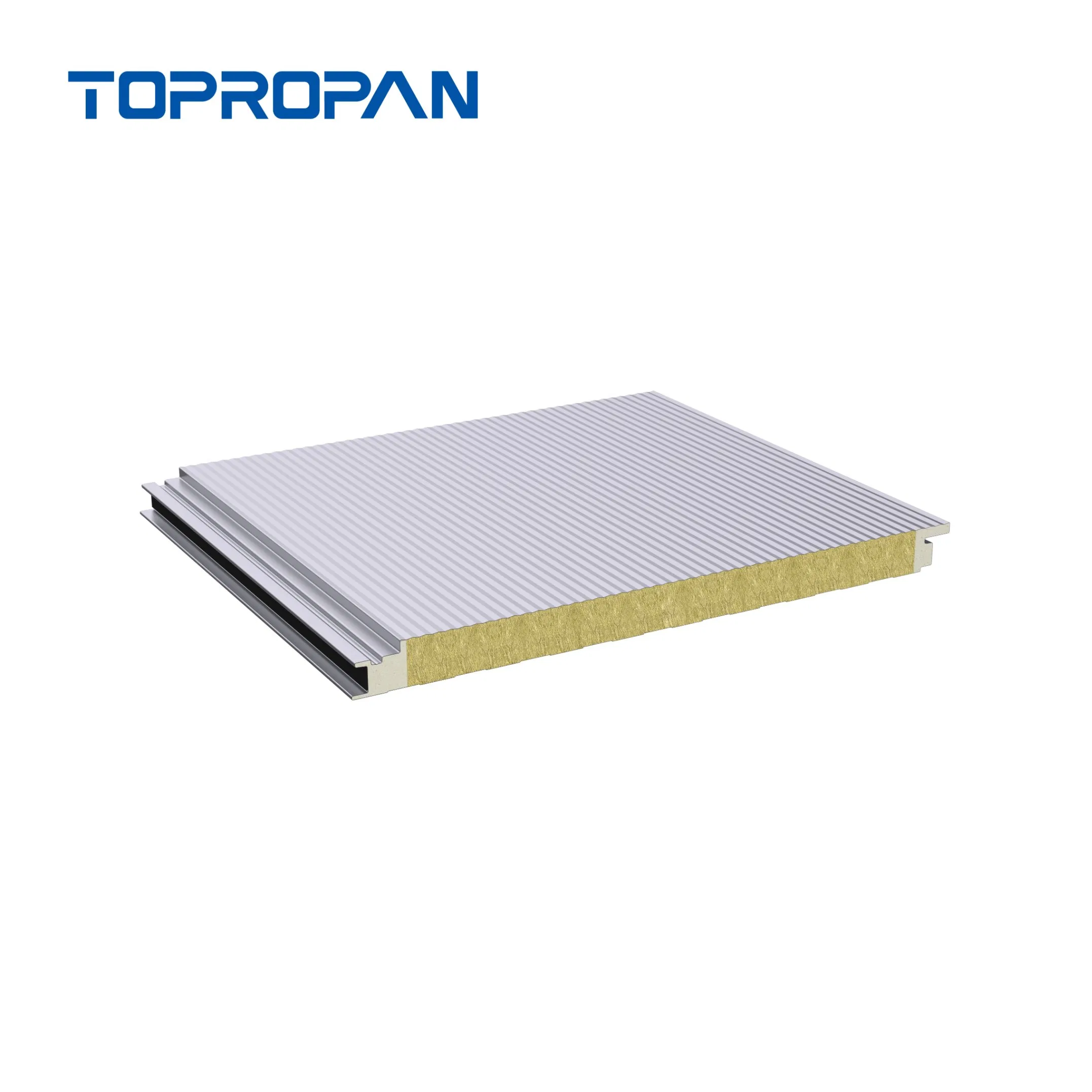 Rockwool PU Wall Sandwich Panel for Workshop Durable CE Standard 50/60/80/120mm