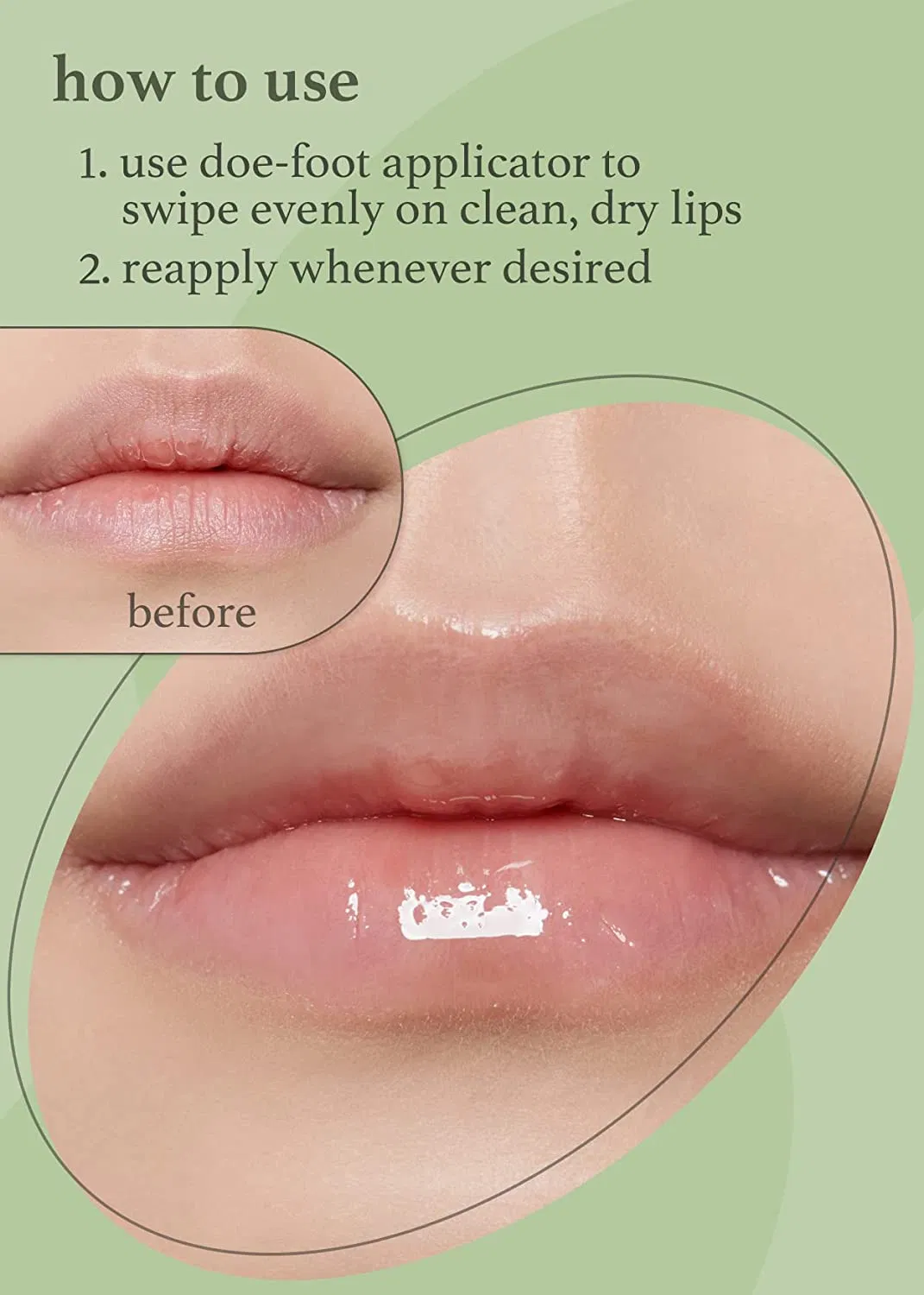 Private Label Smooth Lines & Soothe Dry Cracked Lips Lip Gloss Oil