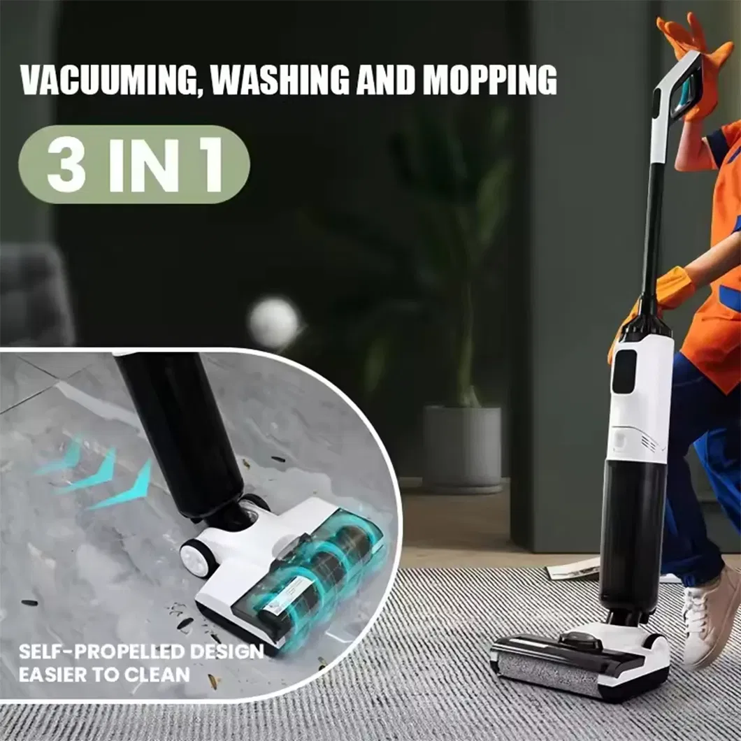 Cordless Wet Dry Vacuum Cleaner Self-Cleaning Handheld Device for Home & Hotel Use with Brushless Technology