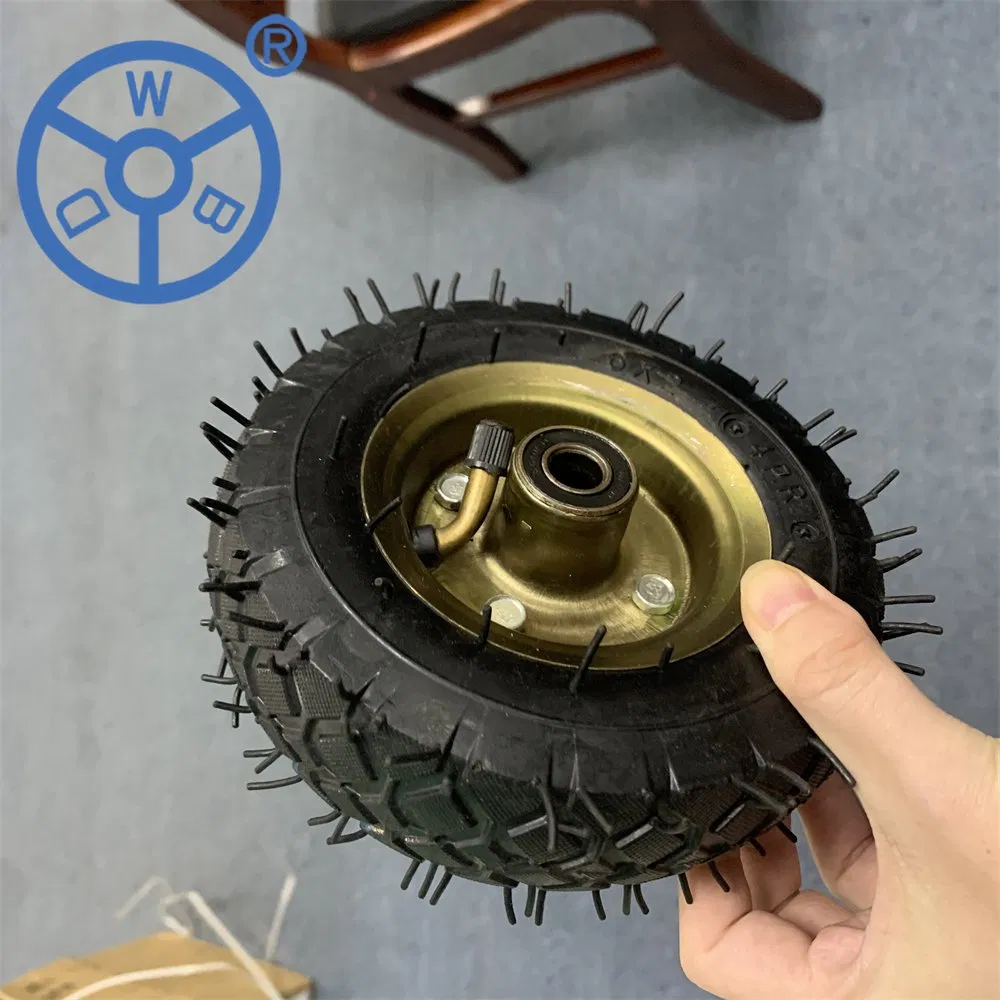 4 5 6 8 Inch Swivel Wheel Pneumatic Caster Wheels Black Rubber Wheels Heavy Duty Trolley Wheels