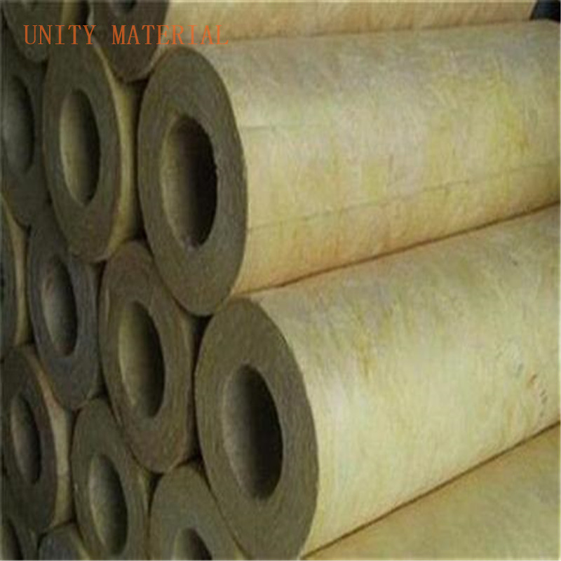 Manufacturer High Quality Fireproof Aluminum Foil Thermal Insulation Pipe Rock Wool for Hot Water Pipelines