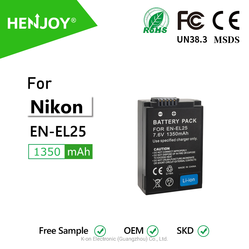 Аккумулятор Henjoy EN-EL25 для Nikon Z50, Z FC
