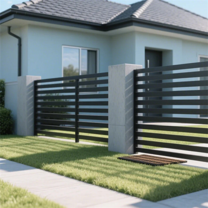 Hot Sale Cheap Luxury Wrought Iron Louver Slat Blade Aluminium Fence Panels Outdoor for Garden