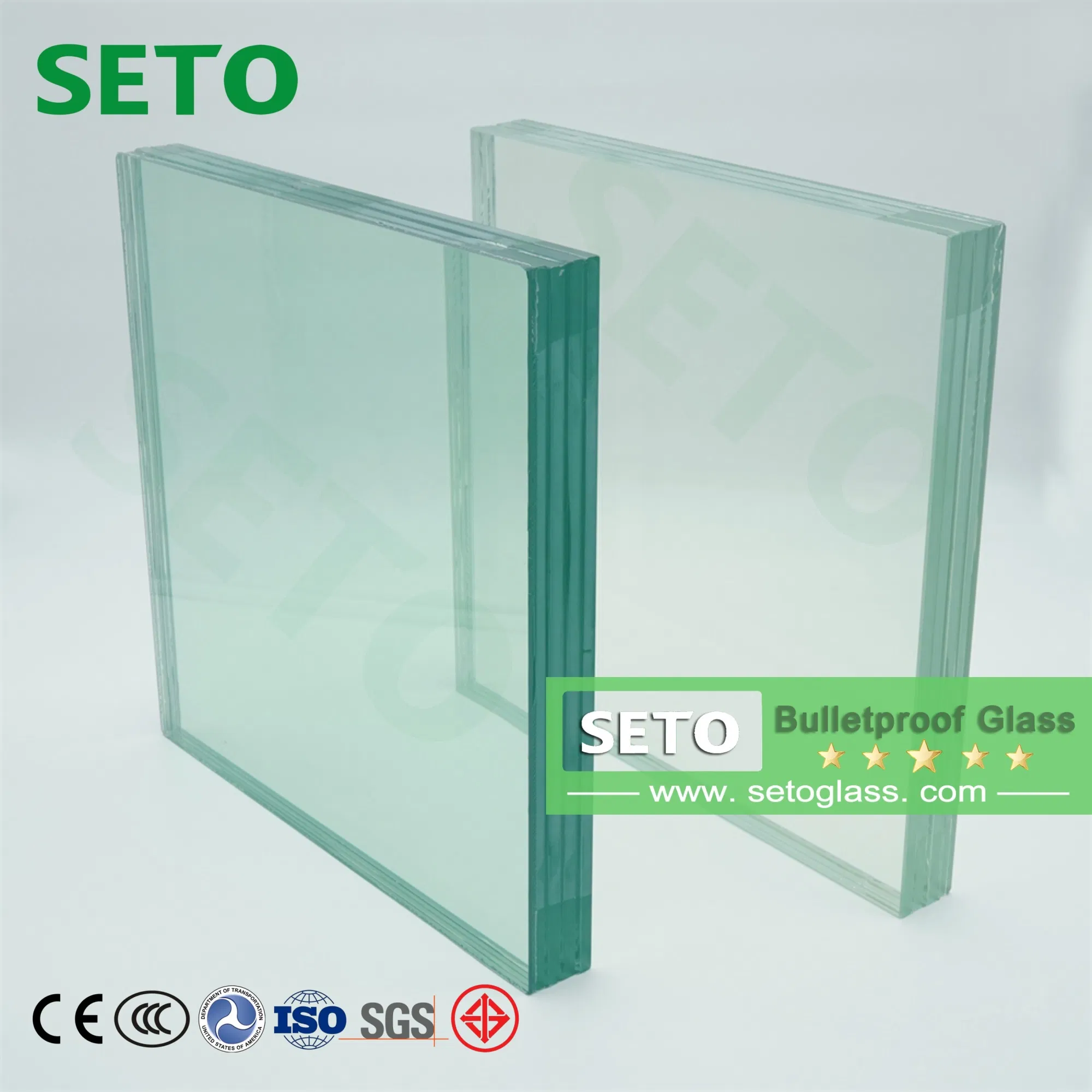 6mm 8mm 10mm 12mm Clear Laminated Bulletproof Glass Sheets, Glass Laminated Sheet for Car
