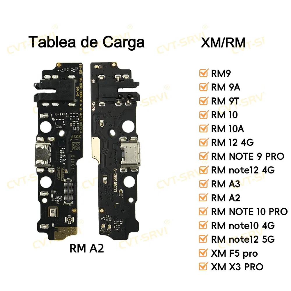 Шлейф зарядки и аудио для Redmi A12, серый