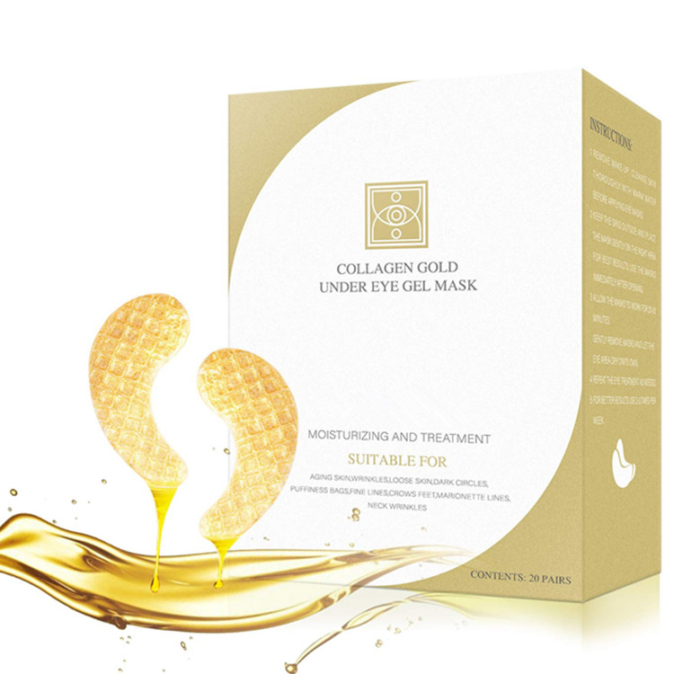 Custom Anti-Aging Collagen Moisturize & Treatment Gold Eye Mask