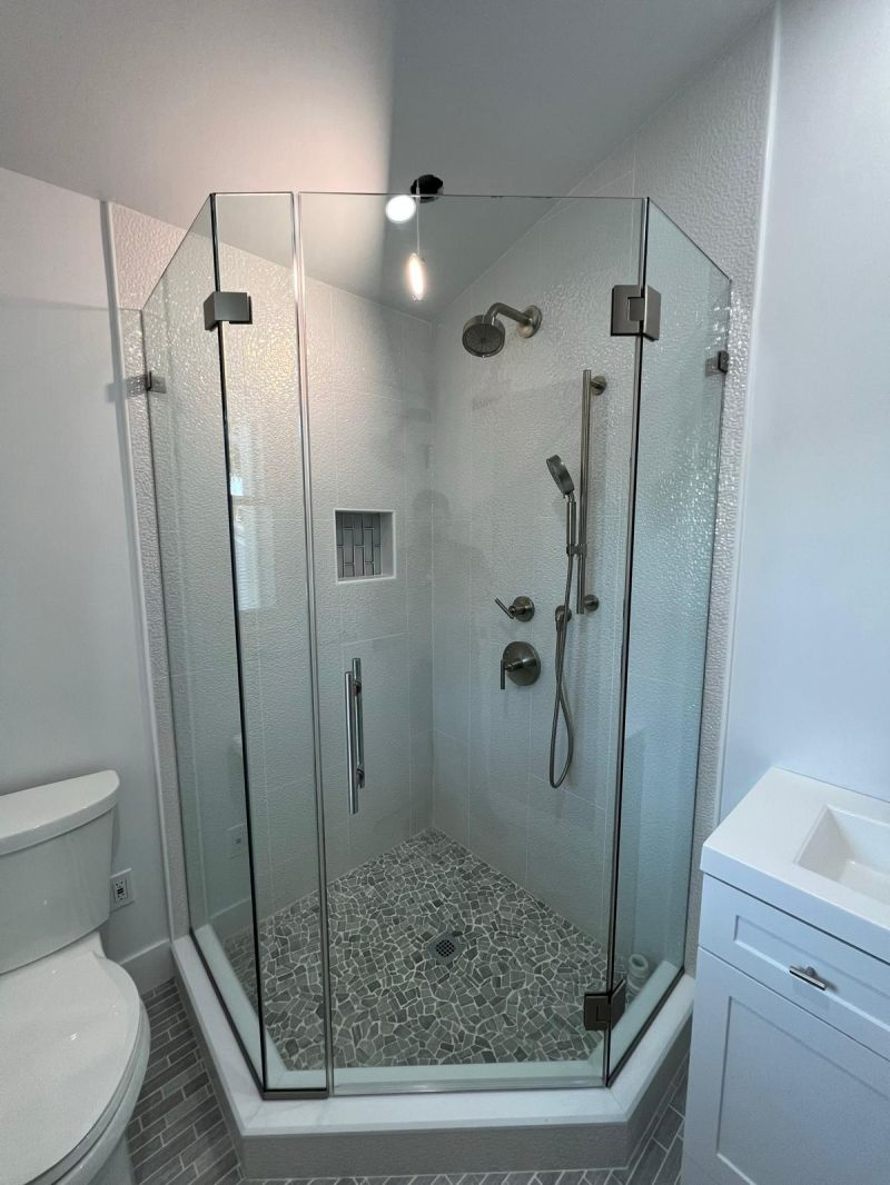 Matt Black Stainless Steel Glass Shower Door Hinges