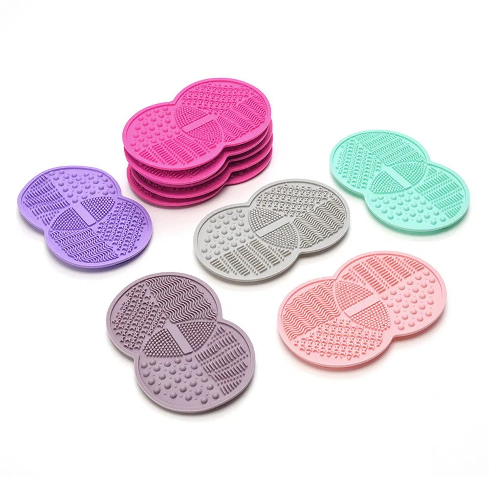 Purple Single-Sided Silicone Makeup Brush Cleaning Makeup Mats