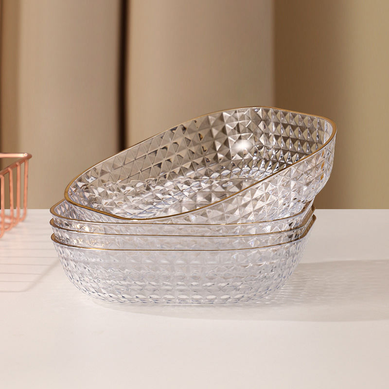 Stylish Fruit Plate with Light Luxury Design and Chic Finish